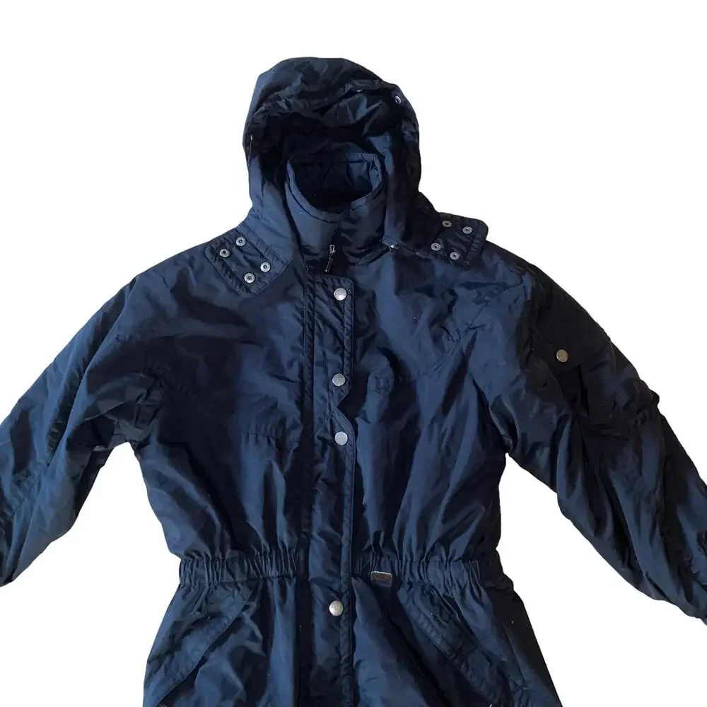 HEAD Skiwear winter skiing jacket coat puffer hooded black size 10
